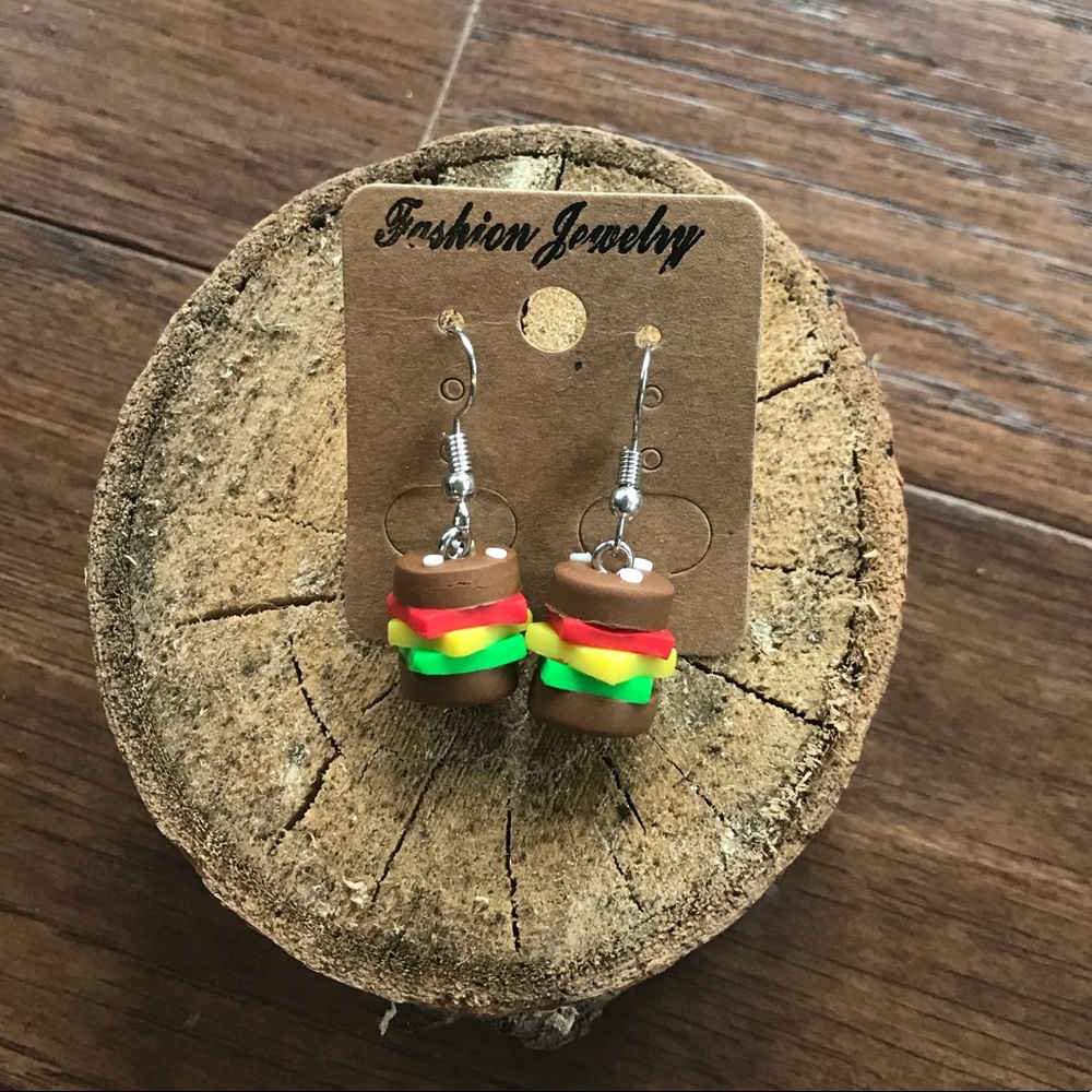🌞Summer sale! 50% off! Hamburger Earrings🌞
